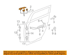 CHRYSLER OEM 07-08 Pacifica Rear Door Lock Hardware-Handle, Outside TY24EBLAD