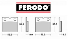 Pair Brake Pads Ferodo Front HOREX COLUMBUS 600 1987