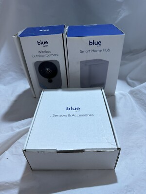 BLUE BY ADT  SMART HOME HUB OUTDOOR CAMERA DOOR & WINDOW SENSOR+ Motion