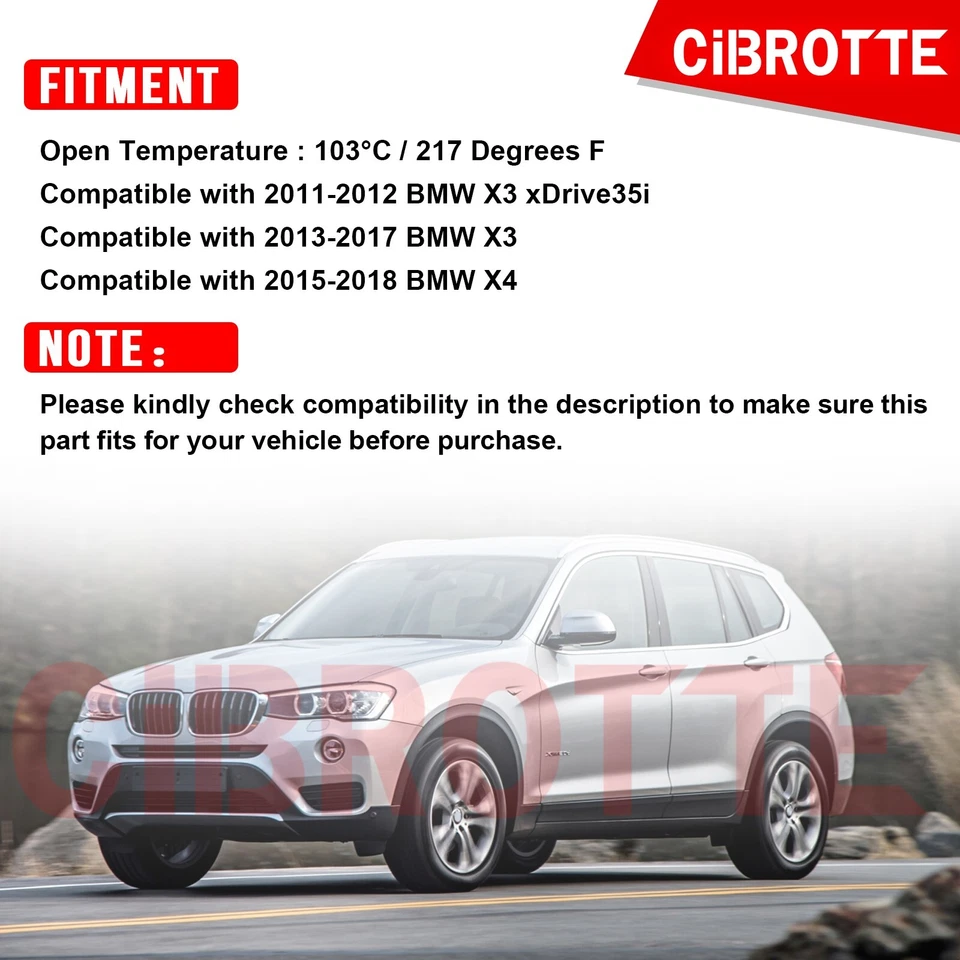 Conjunto de carcasa de termostato para BMW X4 2015-2018 2013-2017 X3 3,0 L 11537586784 Foto 3 de 4