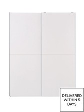 The Very Collection Houston 150 cm 2 Sliding Door Wardrobe - White