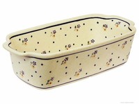 Original Bunzlauer Keramik Auflaufform Kastenform 26,5X12,5X7,2 Cm Dekor 111
