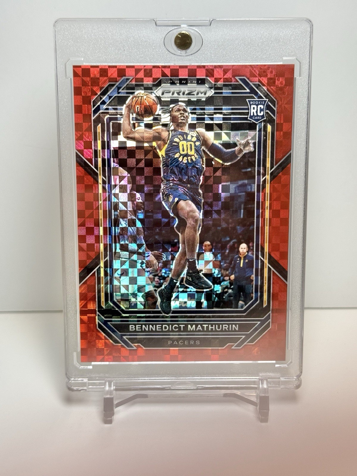 2022-23 Panini Prizm Red Power Prizm 22/75 Bennedict Mathurin #254 Rookie RC