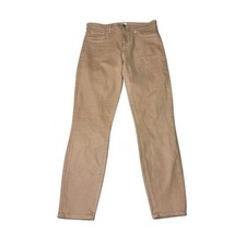L'AGENCE Margot High Rise Skinny Jeans Nude Coated Contrast Womens 29X29 USA
