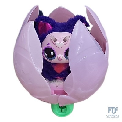 Hatchimals Bloomables Kittyfly, Interaktives Spielzeug mit Überraschung, doppelt