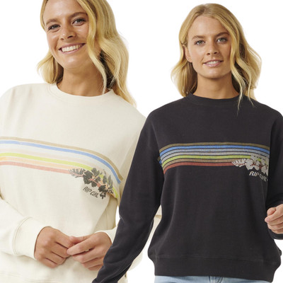 Rip Curl Damen Hoffman Relaxed Rundhals Pullover Pulli Sweatshirt
