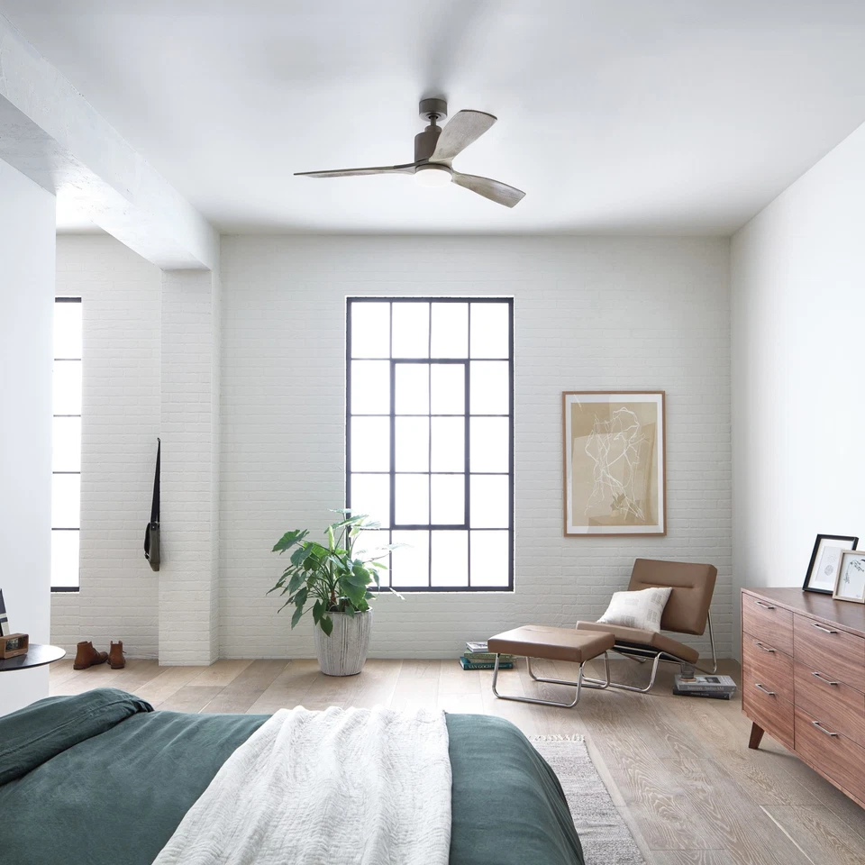 Kichler 300027 Ridley II 52" LED Indoor Ceiling Fan - Brass - Image 2 of 4