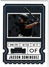 2020 Panini Contenders #WT-1 Jasson Dominguez Winning Tickets