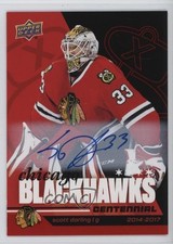 2025-26 Upper Deck Chicago Blackhawks Centennial Red Hot Scott Darling Auto 1ot4