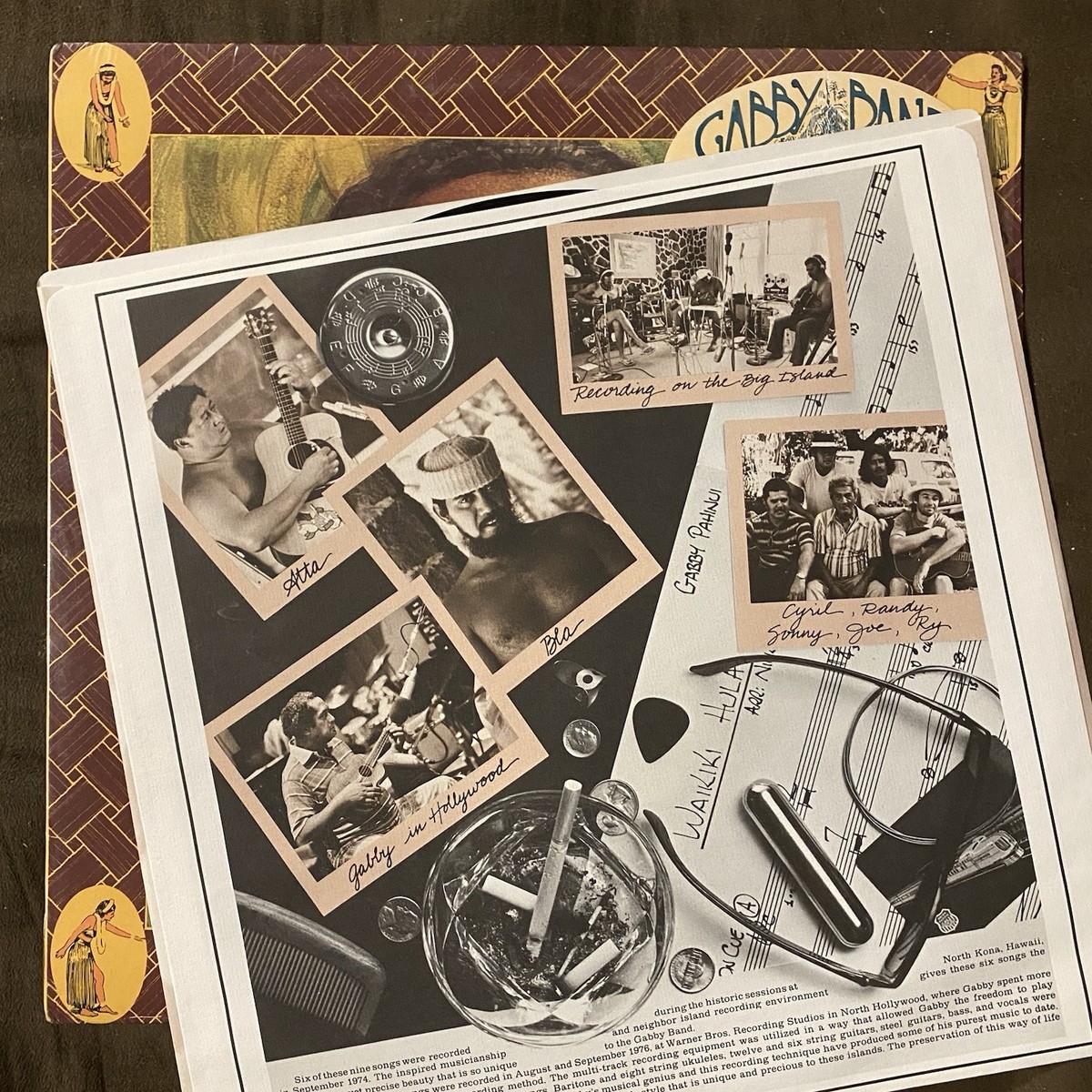 GABBY PAHINUI “Gabby” - 1972 Panini LP Hawaiian Slack-Key Folk +