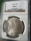 1882 S Morgan Silver Dollar MS 63 NGC Graded