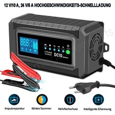 Intelligente KFZ Auto Batterie Ladegerät Impuls Reparatur Akku Starthilfe 12V