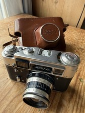 Fed 4 Russian 35mm Roll Film Rangefinder Camera with  F2.8 53mm Lens Film Tested