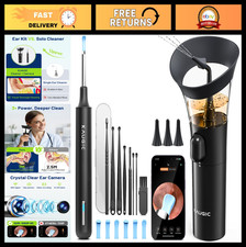Manual Ear Wax Removal Kit with Camera - 7 PCS Safe Ear Cleaners for Adults