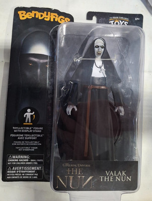 Bendyfigs Noble Collection Toys The Conjuring Valak the Nun 7'' Action Figure