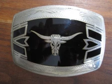 Belt Buckle TX Longhorn Handcrafted Jonson & Held Denver Colo