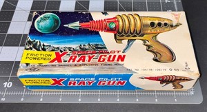1960s Space Pilot X Ray Gun Japan ** BOX ONLY ** Friction Space TOY