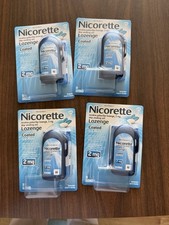  4 Packs Nicorette Coated Lozenge Ice Mint - 2MG 20CT Each Exp 06/27