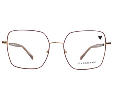 Longchamp Eyeglasses Frames LO2181 726 Gold Brown Butterfly Wire Rim 54-18-140