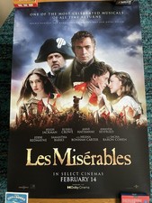 Les Miserables Re-release Cinema One Sheet Poster 27x40”