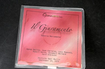 Mercadante   Il Giuramento CD 1974 Live Opera Agnes Baltsa Carreras Classical
