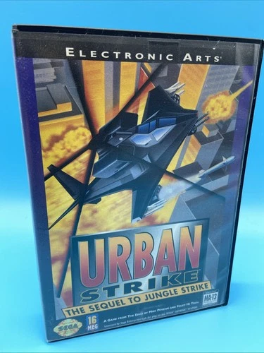 SEGA Urban Strike Game In Bow  (Sega Genesis, 1994) TESTED VTG