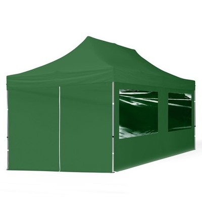 TOOLPORT Pop up canopy 10x20 ft Portable Green 4 Sidewalls Aluminum~CLEARANCE