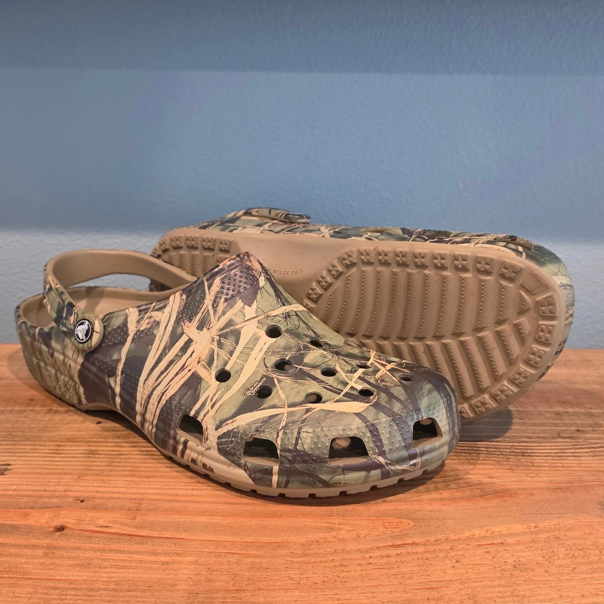 Crocs Adult Classic All Terrain Sandals Tan Men\'s 12 NWT Crocs Classic All-Terrain Sandal 207711 Khaki Multi – World  main image 2