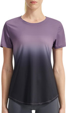 Women'S Swim Shirt UPF 50 Rash Guard Quick Dry Short Sleeve Workout T-Shirts Su