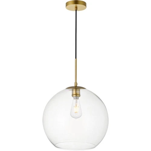 Living District LD2216BR Baxter 1 Light 13.8 inch Brass Pendant Ceiling Light - Picture 1 of 5