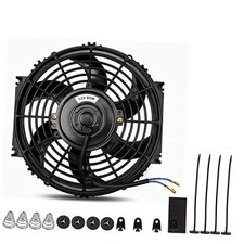10" inch Slim Fan Push Pull Electric Radiator Cooling Fans 12V 10 Inch-1PCS