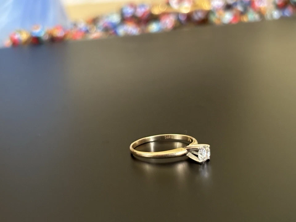  14K Gold Diamond Solitaire Ring – IGRB Hallmark – Approx. 0.33ct – 5cm - Image 4 of 4