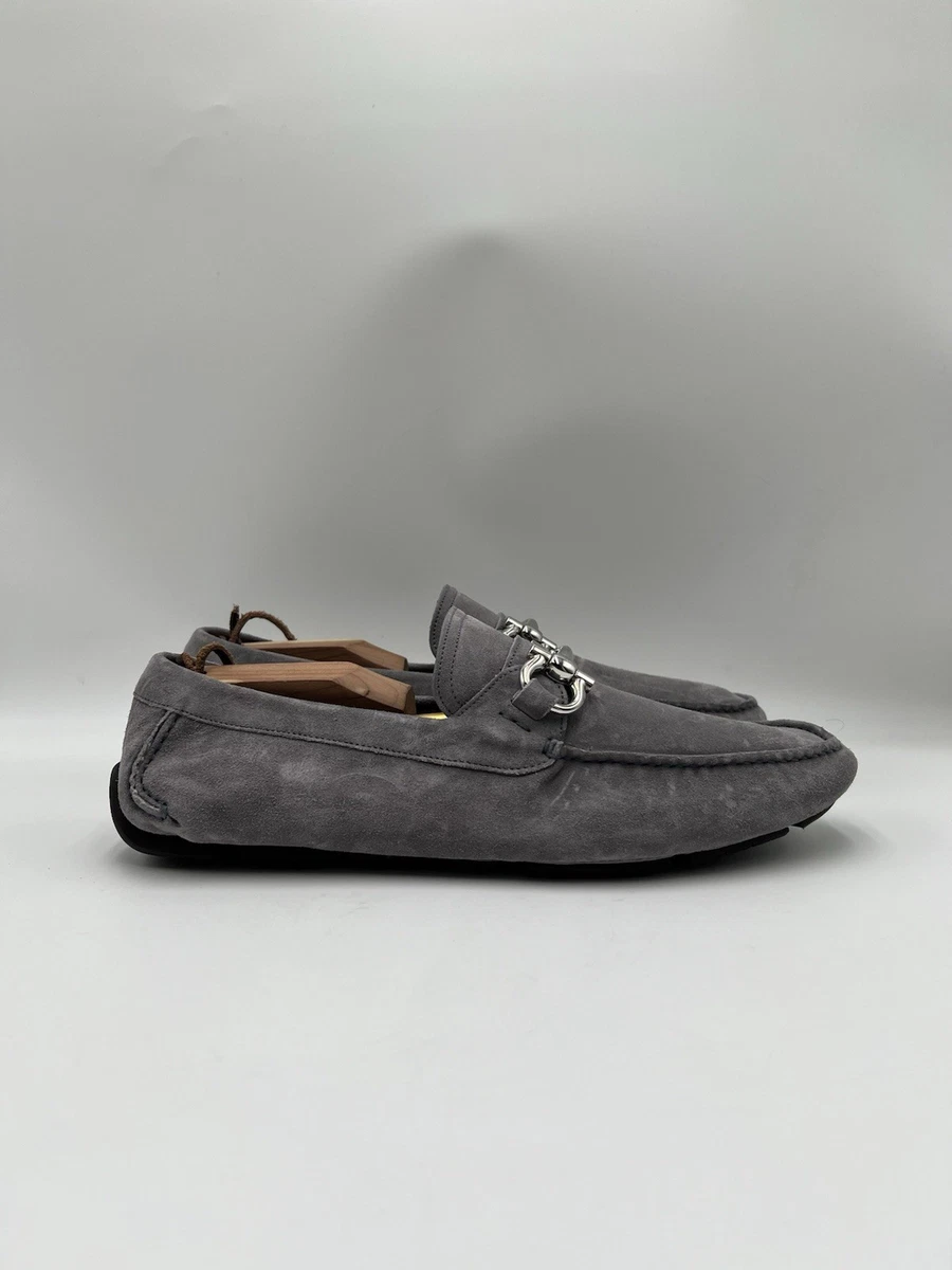 Salvatore Ferragamo Loafer Gray Casual Shoes for Men for  display picture 3