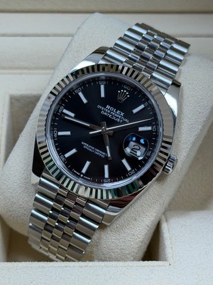Rolex Datejust 41 126334 Schwarz / 2019 / Full Set / Top Zustand
