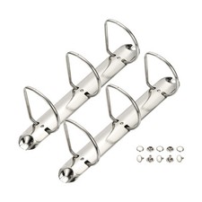 A5 3 Hole Ring Binder Mechanisms, 2 Set 1.97" D Ring Binder Planner, 26mm Silver
