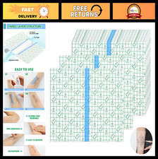 Large Waterproof Tattoo Aftercare Bandages - 50 Pcs, 8x10 Inch Clear Adhesive Fi