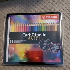 Carbothello CarbOthello Arty+ Arty 24 Chalk Pastel Coloring Pencils Tin