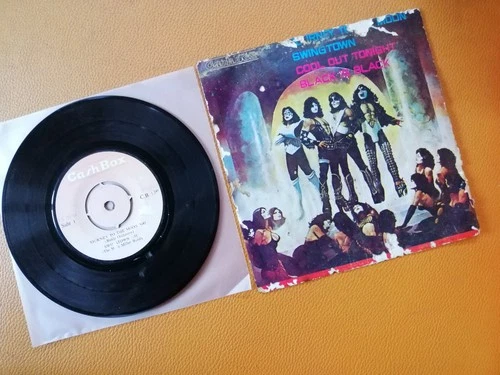 KISS “LOVE GUN” ON SLEEVE VINTAGE 7" RECORDS THAILAND EDITION STEVE MILLER BAND