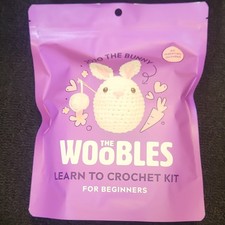 The Woobles JoJo the Bunny Crochet Kit for Beginners Yarn Hook Stuffing Eyes