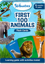 Thick Flash Cards for Toddlers - First 100 Animals, Montessori Toys, Preschool L