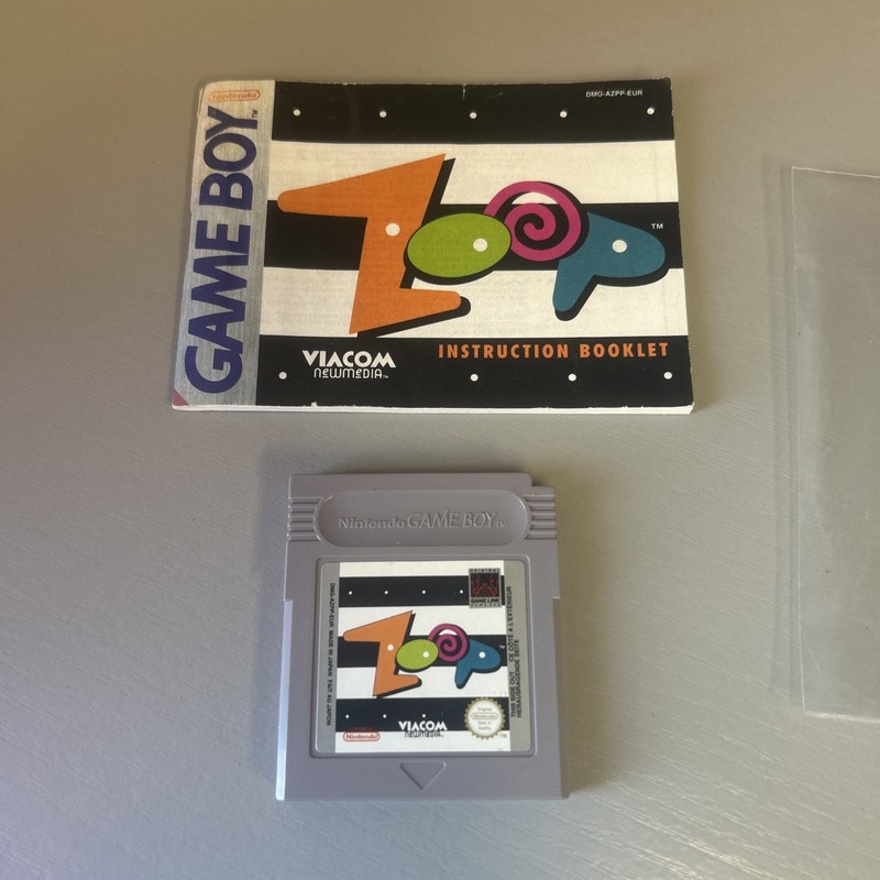 Zoop (Nintendo Game Boy DMG-01 Original) Cart and Manual