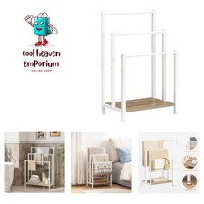 Free Standing Towel Rack, 3 Tier Blanket Rack, Blanket Holder for Bathroom, 1...