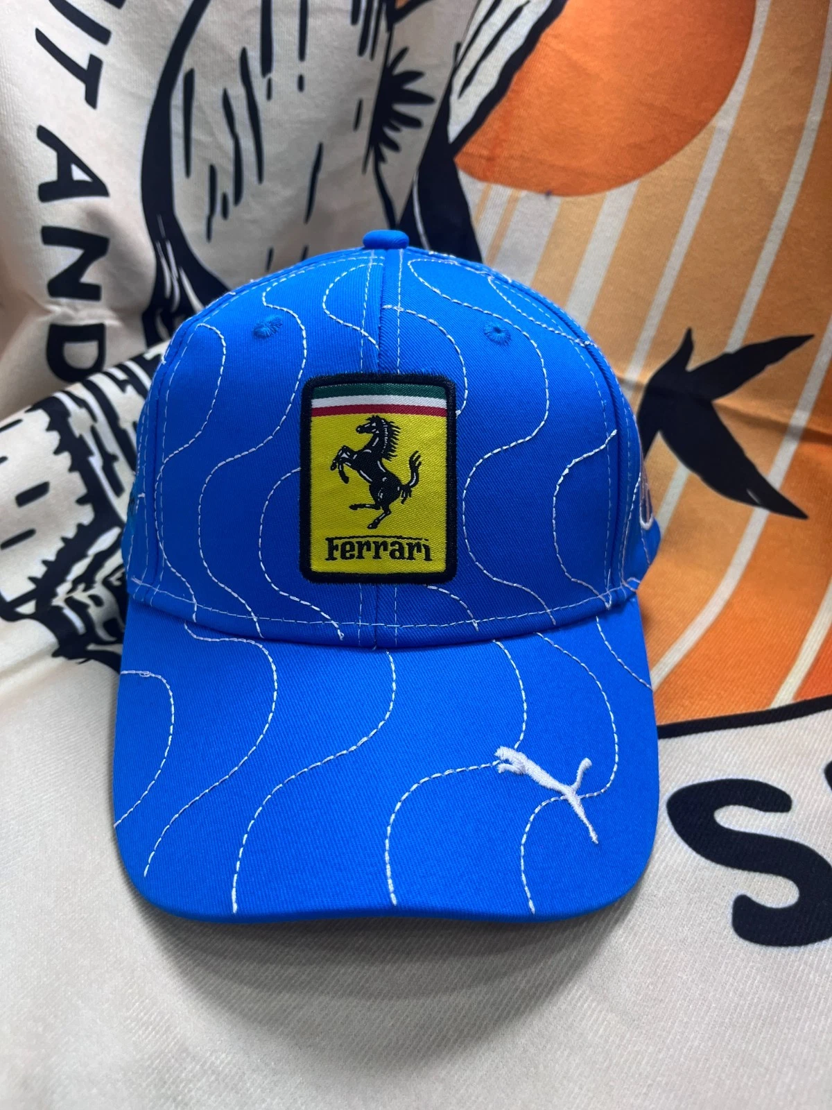 Ferrari Men's Outdoors Blue Baseball Cap Adjustable
Opens in a new window or tab
