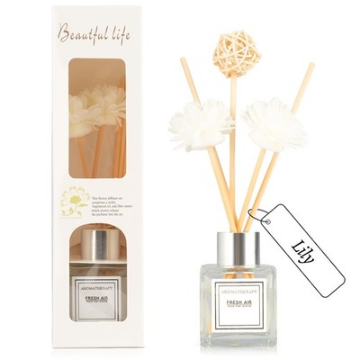 Reed Diffuser Set, 1.7 fl oz Scent with Sticks, Lily for... 