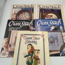 Lot Of 5 Cross Stitch - And Country Crafts Magazines 1988-90 For The Love
