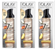 3 Olay Total Effects 7 in One CC Tone Correcting Moisturizer  SPF 15 1.7 EXP4/24