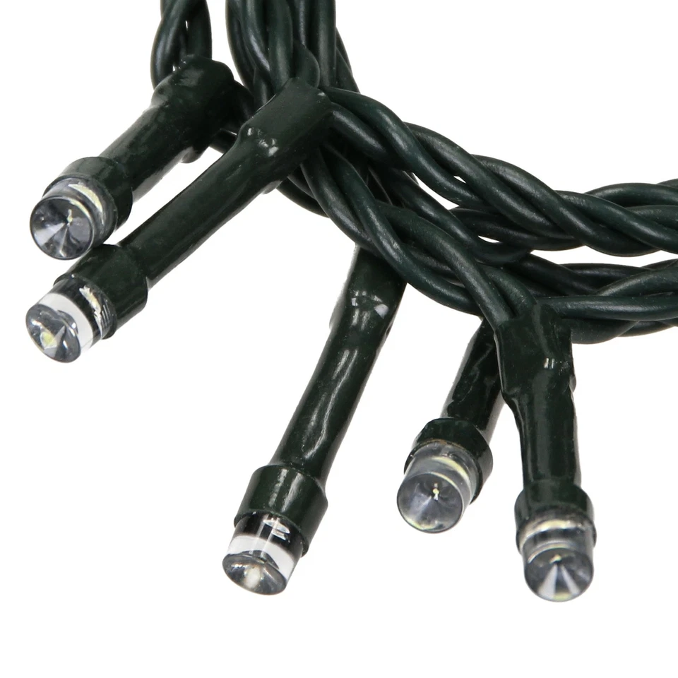 Racimo de luces 36m 1800LEDs luz blanco cálido Iluminación a enchufe con 8 modos - Imagen 3 de 4