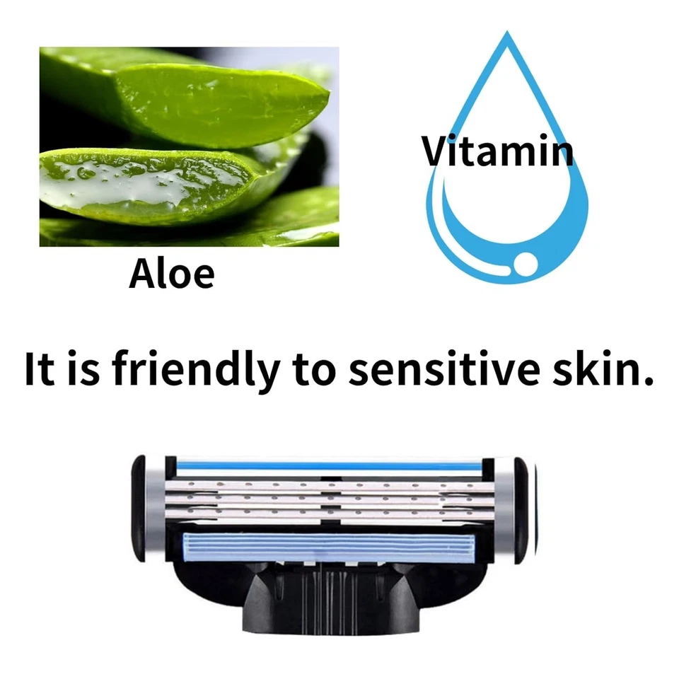 20 recambios de hoja de afeitar Sensitive Skin - compatible con Match3 para suavidad todo el día Foto 4 de 4
