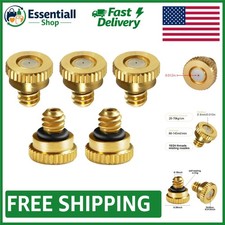 High-Quality 0.012" Brass Misting Nozzles for Efficient Outdoor Cooling - 5 Pack