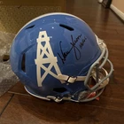 Warren Moon Signed Houston Oilers authentic Full Size Helmet HOF insc BAS COA
